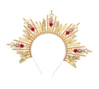 UPKOCH Crown Headband for Women Princess Bridal Tiara Wedding Hair Accessory Bride Cosplay Party Headpiece