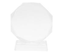 UPKOCH Crystal Award Trophy Sublimation Blank Octagonal Photo Frame Plaque for Recognition and Appreciation Durable Decorative Sign for Sports Competitions Corporate Events and Milestones