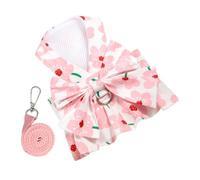 UPKOCH Cute Dog Floral Dress for Small Dogs Breathable Comfortable Puppy Outfit with Elegant Trumpet Flower Design for Casual Walks Special Occasions for Female