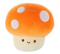 UPKOCH Cute Fluffy Mushroom Plush Doll Pendant Adorable Cartoon Design Comfortable Touch Cozy Home Decoration for Mushroom Lovers Orange