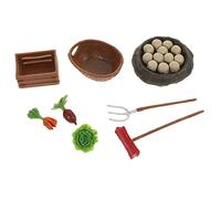 UPKOCH Decorative Miniature Farm Props Realistic Farming Tools Dinosaur Eggs for Micro Scenery for Mini Farm Play Creative Imagination