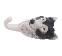 UPKOCH Decorative Wolf Coat Hook Resin Wall Mount with Unique Wolf Shape for Space Saving and Long Serving Life, for Home Entryway Or Bedroom Organization