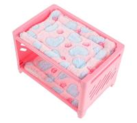 UPKOCH Detachable Small Animal Bed with Mats and Blankets Bite-resistant Guinea Pig and Hamster Nest for Comfortable Sleep Suitable for Chinchillas and Ferrets Household Pet Random Color