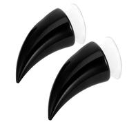 UPKOCH Devil Horns Motorcycle Helmet Decoration with Suction Cups Lightweight Plastic Offroad Helmet Accessories for Adults and Easy to Install for Halloween Car and Bike Decor