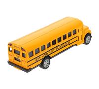 UPKOCH Die Cast Mini School Bus Model Pull Back for Realistic Mid Educational Vehicle Smooth Rounded Design Energy Saving No Battery Required Boys