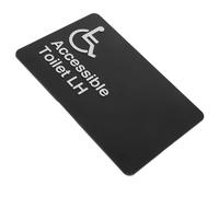 UPKOCH Disabled Restroom Sign Braille for Guidance, Black Abs and Sponge Rubber Material, Suitable for Public Places and Public Restrooms