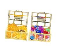 UPKOCH Diving Gem Set with Pirate Treasure Chest for Fake Diamonds Ingot Coins Pool Coins Bright Pool Diving for Swimming Parties Beach Fun and Birthday Activities