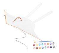 UPKOCH DIY Blank Butterfly Kite with Unpainted Flying Kite Vibrant Acrylic Paints and Brush for Creative Graffiti Easy to Fly and Outdoor Craft Random Color