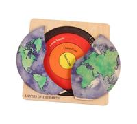 UPKOCH Diy Earth Structure Puzzle Kit Globe Jigsaw for Boy Girl Educational Geography Learning Toy Safe Easy Assembly for Individual Group Play for Early Learning