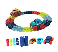 UPKOCH DIY Electric Assembly Track for 1 Set Electric Rail Car with LED Light Battery Not Included