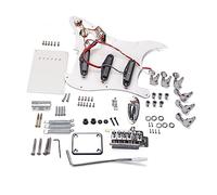 UPKOCH Diy Electric Guitar Kit Style with Full Accessories Bridge System and Sss Pickups Electric Guitar Building Kit Suitable for Beginners and Hobbyists