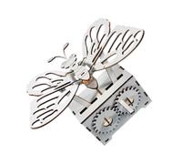 UPKOCH DIY Hand Cranked Butterfly Wooden Educational Science Experiment Cognitive Craft Kit for Stimulates Curiosity Enhances Learning Skills