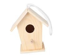 UPKOCH Diy Handmade Wooden Bird's Nest Garden Robin Toy Birds House Decorative Prop