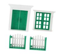 UPKOCH DIY Miniature Dollhouse Doors and Windows Lightweight Resin Model Building Accessories for Tiny Houses Educational Tool for Architectural Design and Creative Projects