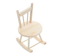 UPKOCH Diy Miniature Kit Dollhouse Furniture Miniature Chairs Wooden Boy Girl's Craft Toys for Fairy Garden Decor Educational Construction Toy for Boys and Girls