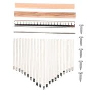 UPKOCH Diy Thumb Piano Key Accessories Set 21-note Kalimba Replacement Keys with Wooden Bridge for Homemade Thumb Piano Music Instrument Craft Kit