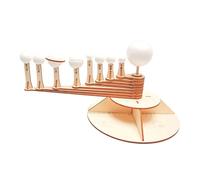 UPKOCH DIY Wooden Solar System Model Kit with Nine Planets Educational Space Craft for Lightweight Three-dimensional Planetary Assembly for Stem Learning and Home Decoration