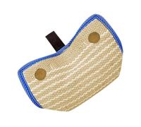 UPKOCH Dog Bite Tug with Ergonomic Handles Jute Bite Pillow for Puppy Young Small Medium Dogs Interactive Attack Training Tool for Canine Skill Development