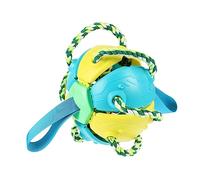 UPKOCH Dog Flying Ball Wear Resistant Interactive Training Ball for for Fetch and Tug of War Engaging Dog for Active Pets