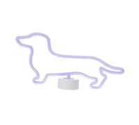 UPKOCH Dog Neon Light Bedside Lamp Blue Base Night Light Neon Sign for Bedroom Home Decor Party Accent