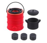 UPKOCH Dollhouse Kitchen Accessory Realistic Coal Stove Prop Mini Model for Collectors