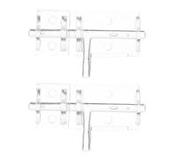 UPKOCH Door Bolt Latch Mini Slide Lock Acrylic 2pcs with Adhesive Backing Enhances Privacy and Reduces Noise for Wooden Fence and Barn for Home and Bedroom Use