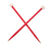 UPKOCH Double-ended Drum Stick Maple Soft Felt Heads Marching Snare Drumming Tools Percussion Instrument Accessory