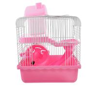 UPKOCH Double-layer Hamster Cage Large Space Guinea Pig House Wear-resistant Wire and Plastic Pet Nest Hideout for Dwarf Hamsters with Stable Design Easy to Clean and Comfortable