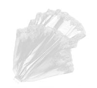 UPKOCH Double Sequin Edge Bridal Veil with Metal Comb Short Ivory Tulle Wedding Accessory for Brides Bachelorette Party and Bridal Shower Elegant Floral Design for Versatile Wedding