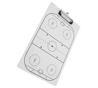 UPKOCH Double-sided Ice Hockey Coaches Tactical Clipboard Portable Dry Erase Whiteboard for Field Hockey Basketball Multi-sport Coaching Lightweight Strategy Board