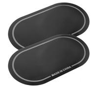 UPKOCH Drum Head Protector Pad 2pcs Black PET Bass Drum Patch for Jam Sessions and Double Hit Use