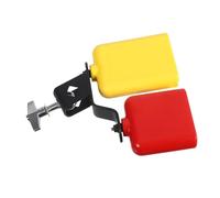 UPKOCH Dual Bell Mounted Jam Block Percussion Instrument with Abs Zinc Alloy Material, Featuring Excellent Sound Quality and Lightweight Design for Performances and Band Performances