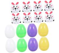 UPKOCH Easter Basket Stuffers with Push Back Bunny and Eggs Safe and Wear Resistant Easter Egg Hunt Filler for Playtime and Brain Development