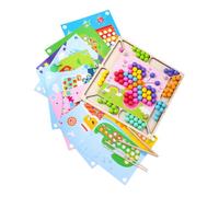 UPKOCH Educational Clipping Beads for Fine Motor Skills Development Safe Odorless Montessori Thinking Game Plaything for Boys and Interaction