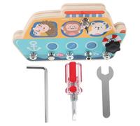 UPKOCH Educational Tool Set with Screwdriver for Fine Motor Skills Development Creative Toolbox for Parent Interaction Transportation Themed Learning for Boys