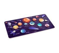 UPKOCH Educational Wooden Solar System Puzzle for Interactive Space Cognition Matching Board Creative Planetary Learning Game for Boys and Age Fun and Early Development