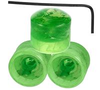 UPKOCH Electric Guitar Volume Tone Control Potentiometer Knobs Set 4pcs Green (3 Knobs 1 Wrench) Compatible for Guitar and Bass Audio Adjustment