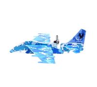 UPKOCH Electric USB Rechargeable Glow-in-the-dark Fighter Airplane, Camouflage Epp Foam Aircraft Model for Outdoor Play and Aviation Enthusiasts Random Color