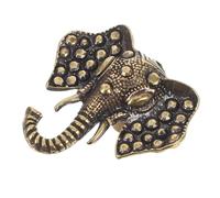 UPKOCH Elephant Brass Cabinet Knobs Handles with Comfortable Grip and Vintage Elegant Charm for Cupboard and Wardrobe, Stylish Focal Point Featuring Refined Artistry and Good Fortune