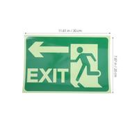 UPKOCH Exit Sign Stickers Sign Stickers Glow in The Dark 2 Sheets with Polyethylene Reflective Film, Easy to Install for Office Buildings and Public Places
