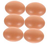 UPKOCH Fake Eggs Craft Kit 6 Pieces Plastic Eggs for Decorations Easter Egg Molds Nesting Eggs