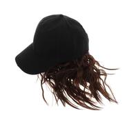 UPKOCH Fashionable Short Curly Hair Cap for Women Integrated Baseball Cap Wig for Stylish Look