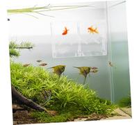 UPKOCH Fish Breeding Box Plastic Isolation Tank for Aquarium Juvenile Fish Separation Easy Installation Removable Cover Prevents Aggression and Increases Survival Rate