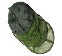 UPKOCH Fishing Guard Basket with Mesh Netting Durable Stainless Steel Fish Locating Net Easy to Open Fold Quick Drying PU Coating Fish Control Tool for Anglers