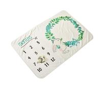 UPKOCH Flannel Blanket Photo Prop for Newborn Comfortable Photography Backdrop Stylish Design for Boy Girl for Capturing Monthly Growth Moments