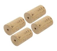 UPKOCH Flute Made of Natural Cork 4pcs Replacement Small Plugs Cork and Repair Accessories Easy to Install and Protect The Headjoint for Woodwind Instrument Headjoint for Flute Use