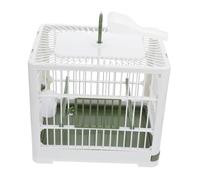 UPKOCH Foldable Bird Travel Cage Portable Parrot Carrier with Stand Breathable Ventilated Design Lightweight Foldable Cockatiel Cage for Parakeets and Small Birds Easy to Transport and