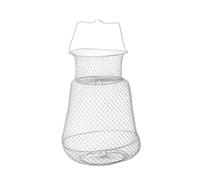 UPKOCH Foldable Zinc-plated Iron Wire Fishing Net with Crab Lobster Trap for Indoor Outdoor Lake River Sea Use