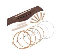 UPKOCH Folk Acoustic Guitar Bridge Saddle Replacement Including Strings for Acoustic Guitar Suitable for Beginners Adults Learning to Play