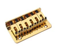 UPKOCH Ga809 Metal Guitar Saddle Bridge 6 String Fixed Hardtail for Ukulele Replacement 73mm Gold Tone Tone Enhancement